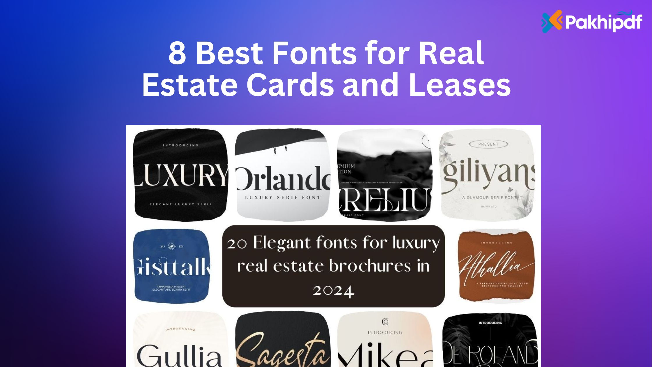 8 Best Fonts for Real Estate Cards and Leases